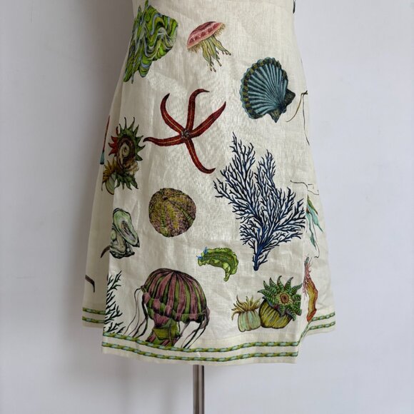 Alemais Cream and Green One Shoulder Sundress - Picture 9 of 14